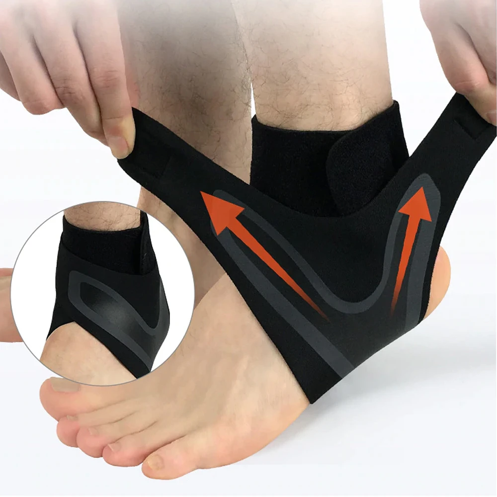 deportiva para running fútbol baloncesto fitness tobilleras ajustables y flexibles con cierre de velcro suave|Tobillera| - AliExpress