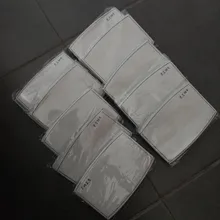 Almohadillas de filtro para mascarilla PM2.5 de 5 capas, 5-200 Uds., almohadillas desechables a prueba de polvo, respetuosas con la piel