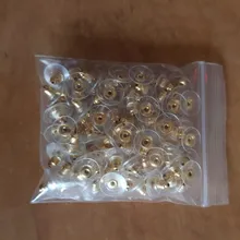 100 unids/lote de pendiente de la espalda de topes y traseras pendiente a suministros para joyería, resultados de la joyería de DIY haciendo Accesorios