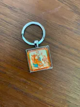 JOINBEAUTY-Llavero cuadrado con foto personalizada para bebé, madre, hijo, abuelo, padre, regalo familiar, NA01