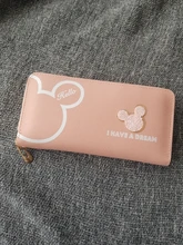 Wallet Clutch-Card-Holder Mickey Mouse Disney Pu-Card-Bag Girl Boy Long Cartoon