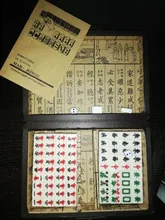Mahjong-Set Game-Board Chinese-Toy Gambling Portable Party 144 with Box Tiles Numbered