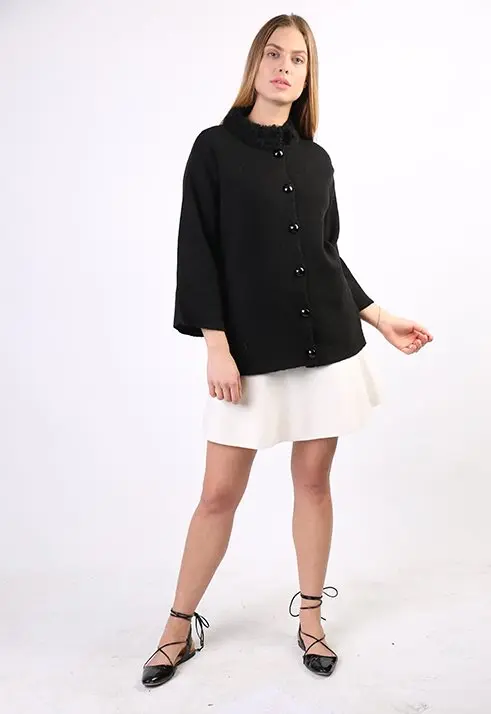 

Vernier Bike Collar Women Winter Cardigan SR-1593