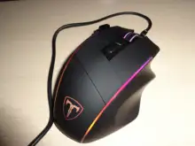 VicTsing PC278-ratón de juegos con cable, Mouse ergonómico con 8000DPI, 8 Botones programables RGB retroiluminado para PC, ratón de ordenador