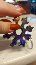 Llave de copo de nieve multifuncional 18 en 1, herramienta de acero octogonal, pequeña, Hexagonal, portátil, para campamento y supervivencia al aire libre