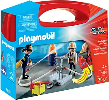 

PLAYMOBIL City Action firefighter case with Real water pump, from 4 years (5651)