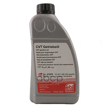 

Oil автотрансмиссионное 1 0 liter for reducer CVT Febi art. 27975