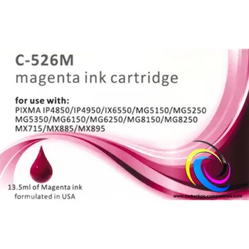 

Canon CLI526 XL Magenta compatible MG6120, MG6150, MG6250, MG6550, MG8120, MG8150, MG8250, MX715, MX882, MX885