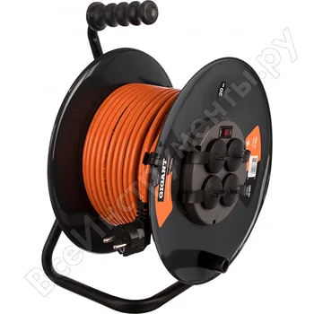 

Power extension cord spool Gigant 4 socket, grounded, PVA 3 X1, 5, 16A, 30 m, IP 44 pe-005
