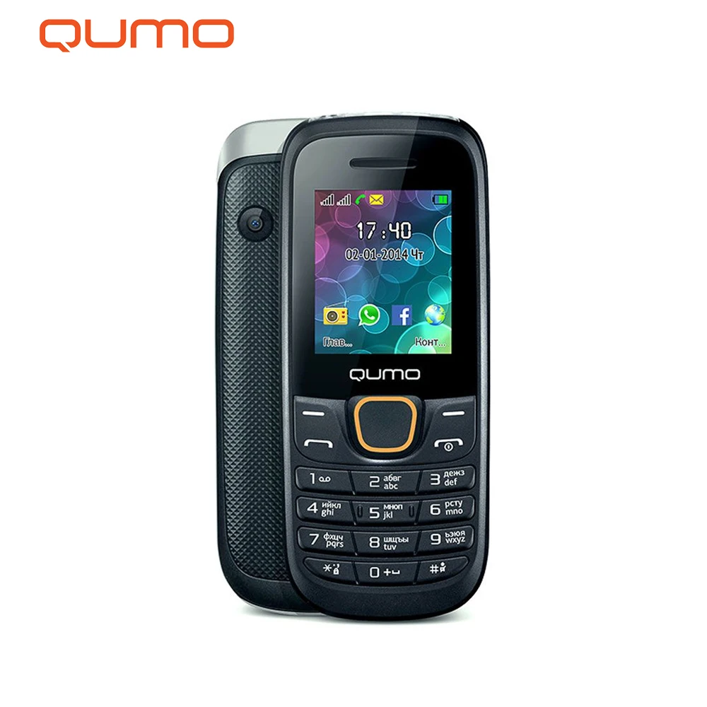 Мобильный телефон QUMO Push 184GPRS black 1 8&quotLCD/2SIM/MicroSD b | Мобильные телефоны и аксессуары