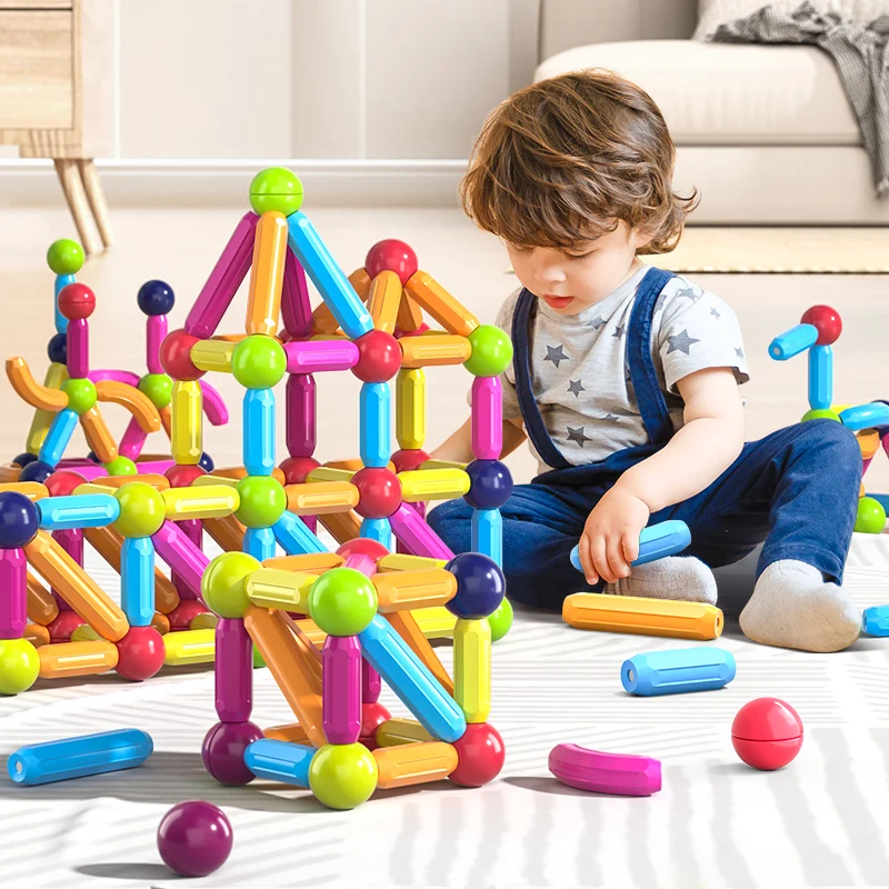 Kids Construction Set Balls Stick Building Blocks