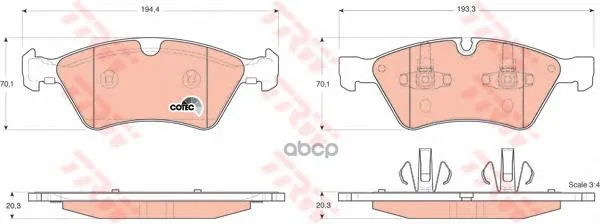 Колодки Тормозные Mercedes W164(Ml)/X164(Gl)/W211/W251 04 Передние Trw/Lucas Gdb1642 TRW/Lucas арт. GDB1642