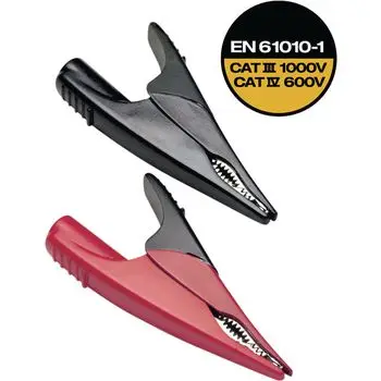 

Crocodile clip red/black