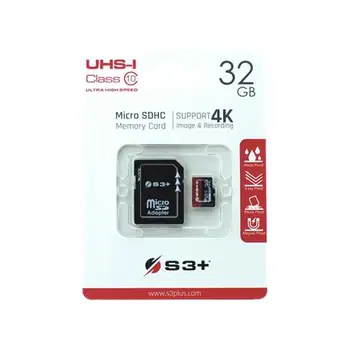 

MicroSDHC 32 GB Classe-10 UHS-I card with SD adapter