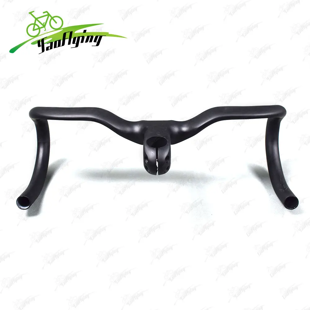 Велосипедная часть полностью углеродное волокно интегрированный руль для