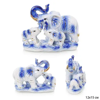 

Figurine family of elephants 12x15 cm