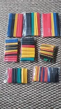 164 unids/set termorretráctil tubo termoretractil poliolefina tubo Cable Kit de surtido aislado manguito tubo de envoltura de alambre Cable manga