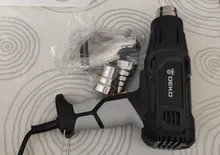 DEKO-pistola de aire caliente DKHG03, 220V, 2000W, avanzada, ajustable con cuatro boquillas, pistola de calor eléctrica