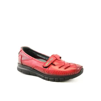 

Forelli Women Genuine Leather Red Comfort Shoes 29429 Made in Turkey Sneaker Slipper Sandal Anatomical Shoes Expert