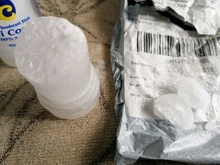 Palo de alumbre desodorante de 60g para hombre, desodorante con diamantes de imitación naturales, palo de alumbre, eliminador de olor corporal, antitranspirante, olor cómodo