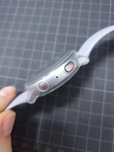 Funda protectora para samsung galaxy watch active 2, funda Ultra delgada de silicona suave HD, protección de pantalla completa, 40/44mm