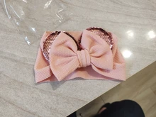 Diadema con lazo para niña, turbante de lentejuelas para niña, banda para el pelo para niña, diademas elásticas, accesorios para el cabello para bebé
