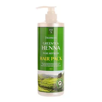 

Mask for hair deoproce greentea henna Pure Fresh Hair Pack