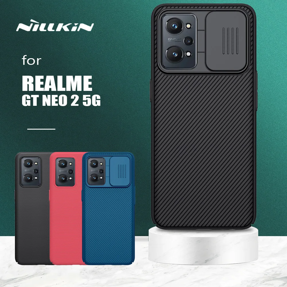 

Nillkin for Realme GT Neo 3 2 GT2 9i 9 Pro Plus 5G Case Camshield Slide Camera Case Frosted Shield for Realme GT NEO 3 Lens Case