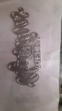1 unidad DIY grabado en relieve para fotos Tarjeta de papel para álbum manualidades Merry Christmas Metal puntadas troqueles de corte plantillas