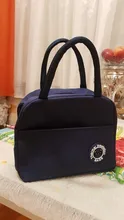Fiambrera enfriadora para la comida de mujer y niños, bolsa de lona aislada portátil de patrón funcional, bolso térmico para picnic, almuerzo