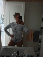 Bañador de una pieza con cremallera para mujer, ropa de baño de manga larga cerrada, traje de baño deportivo para surfear, bañador de playa para verano