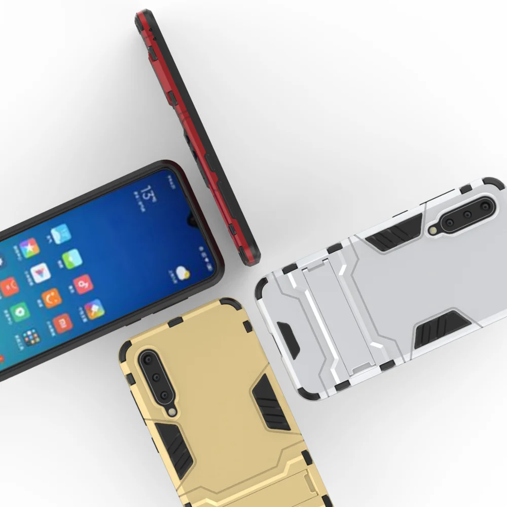 Чехол-подставка для Xiaomi Mi 9 SE с soporte-чехол Гибридный противоударный Прочный