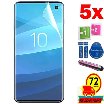 

5x Protector It is Screen Sheet Film for for Samsung GALAXY S10 (NOT It is TEMPERED GLASS GLASS) PEN