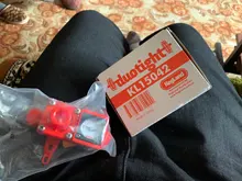 Válvula de descarga Duotight - Blowtie 2, alivio de presión con manómetro integrado, 0-15psi y 0-23psi, KL15042