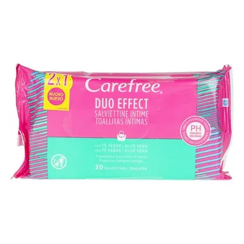 

Intimate Wet Wipes Aloe Vera Carefree (2 x 20 uds)