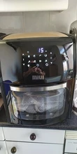 MIUI-freidora de aire eléctrica 5 en 1 para pollo, horno de MI-CYCLONE de 10L/12.7QT, deshidratador Rotisserie LED de gran capacidad，Freidora de aire