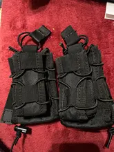 Bolsa táctica Molle para munición M4 M14 AK Airsoft, estuche de bolsillo abierto para Rifle, estuche para pistola Mag, accesorios de caza