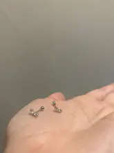 CANNER-pendientes de plata de ley 925 con circonita de cristal, joyería fina con cierre de tuerca, para mujeres