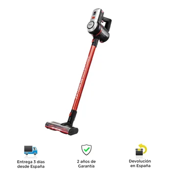 

Rechargeable vertical cyclone vacuum cleaner, without bag, high speed, 1L capacity, LED light, silent, powerful, accessories