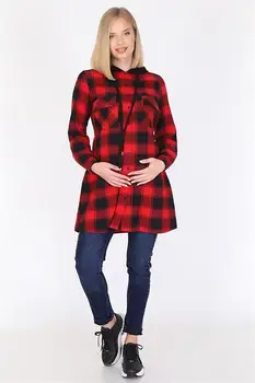 

8654-EKOSE KAPİŞONLU MATERNITY SHIRT