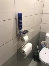 Soporte de papel higiénico de acero inoxidable para baño, montaje en pared, soporte de papel de váter para teléfono, estante, accesorios para rollo de toalla