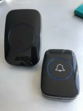 Timbre inalámbrico sin batería, luz led con enchufe europeo, resistente al agua, largo alcance de 300m, inteligente, 433mhz