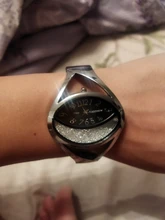 Relojes de plata de lujo con diamantes de imitación para mujer, pulsera femenina