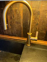 Brushed Kitchen-Faucet Bagnolux Matt Hot-And-Cold-Water-Round-Spout Golden-Brass 360-Rotatable