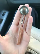 Cuchara de cera de lacre Anti-caliente mango de madera Retro cera estampado cucharas tarjetas de invitación sellos decorativos artesanía