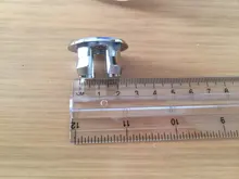 Tapa redonda para agujero de rebosadero, cubierta de desbordamiento para fregadero de cerámica, plástico/Cobre, cromado, 1 Uds.