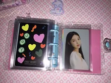 MINKYS Kawaii brillante Mini Bling bolsillo 3 Ring Binder diario cuaderno diario del programa DIY libro de fotos coreano papelería de la escuela