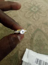 DOTIFI 316L anillos de acero inoxidable para mujeres clásico elevado 4 diente único Zirconia boda anillo de la joyería