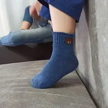 Winter Socks Girls Cartoon-Bear Kids Spring Anti-Skid Baby-Boys Cotton Autumn Floor 5-Pairs