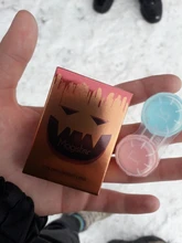 Lentes de contacto para Halloween, lentes de colores para Cosplay, Anime, color blanco, negro, para pupila, fiesta